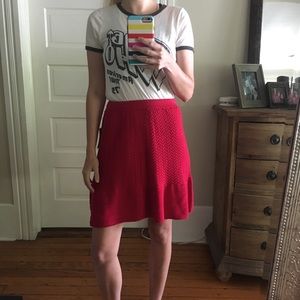 urban outfitters red skirt